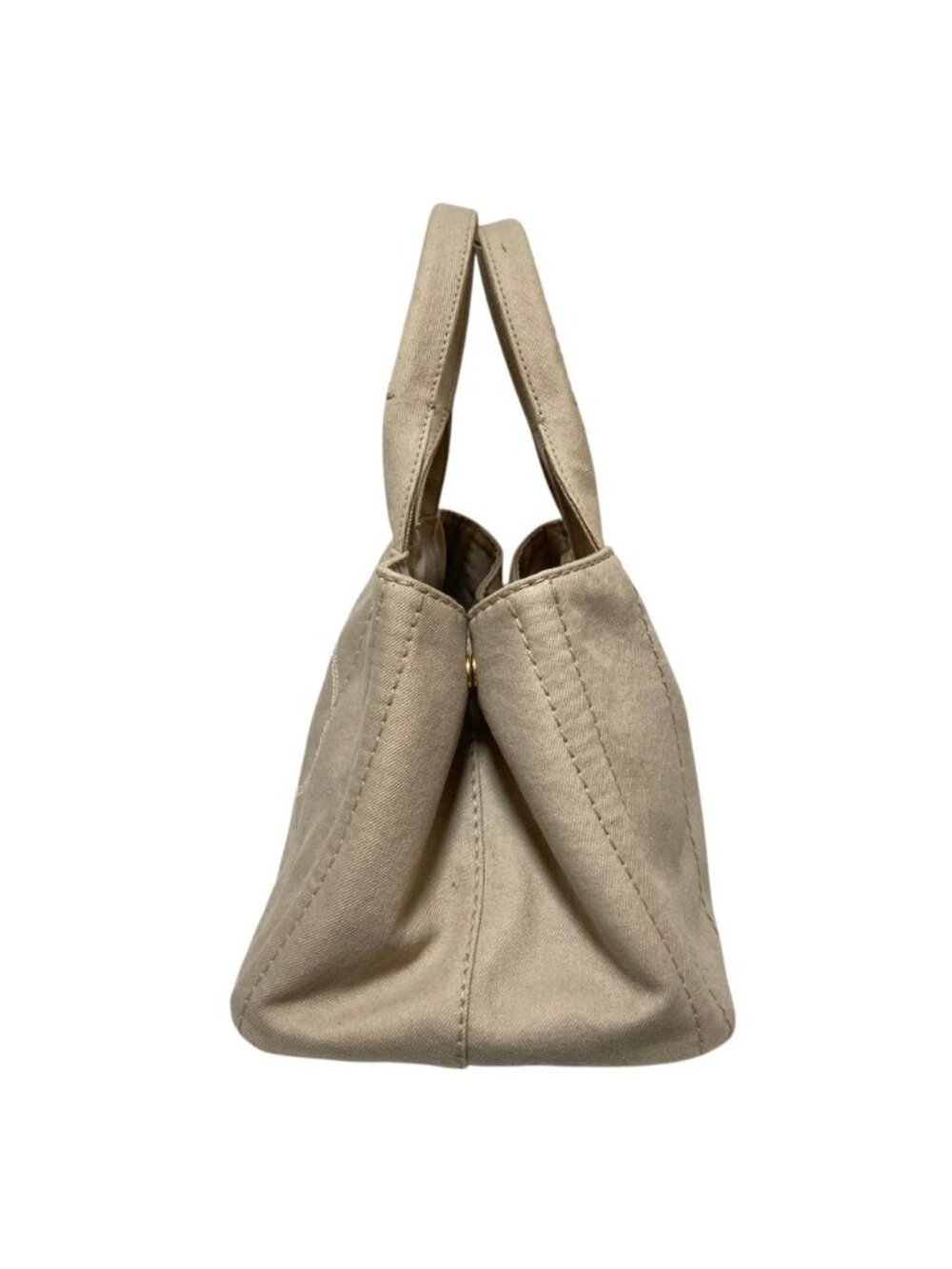 Prada Canapa Denim Tote Beige - Picture 2 of 15